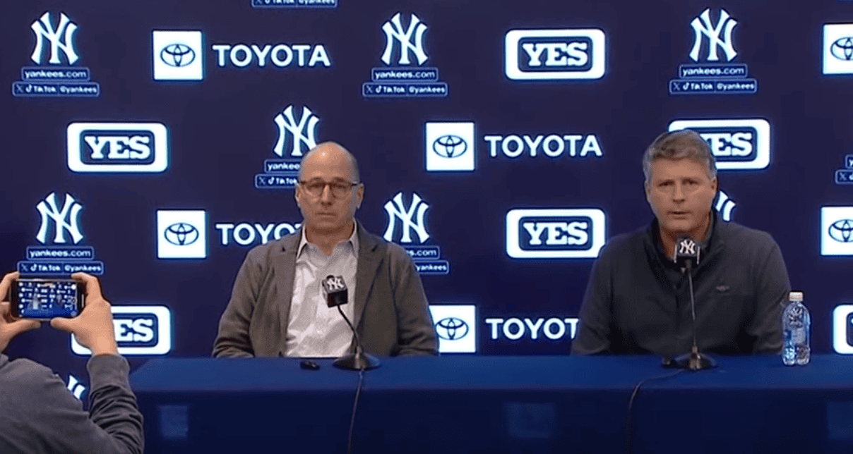Brian Cashman, the architect behind the modern Yankees' success, featured in the post.